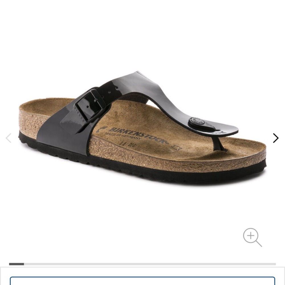 Birkenstock Gizeh BS black patent